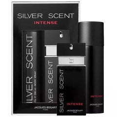 Jacques Bogart Silver Scent Intense Set 100ml + 200ml Desodorante Spray (H)